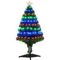 AKA 3ft Pre-Lit Artificial Christmas Tre, Multicolour Lights - Green