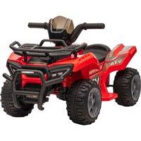 HOMCOM 6V Kids Electric Ride on Car Toddlers Quad Bike ATV Toy in Red