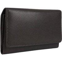 Woodland Leathers Women's Women's Leather RFID Purse Wallet in Brown