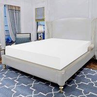Homes-Linen 800TC Egyptian Cotton Fitted Sheet Extra Deep 40cm Sateen in White | Size: King