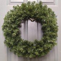 Samuel Alexander 60cm Imperial Pine Christmas Door Wreath in Plain Green