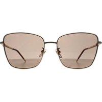 Furla Women's Square Shiny Rose Gold Brown SFU714