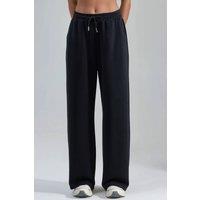 Busem Women's Mid Waist Wide Leg Modal Pants in Black | Size: Medium