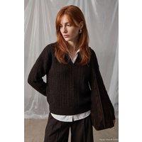 Dilvin Women's Sweater in Chocolate