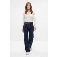 Dilvin Women's Straight-Leg Jeans in Dark Indigo | Size: XS
