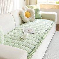 YnysTec Plush Pet Sofa Bed Cover Thick Soft Non Slip Furniture Protector in Green | Size: 70 cm x 120 cm