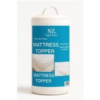 Homes-Linen Air Flow Mattress Topper 5cm Hotel Quality Extra Comfort in White | Size: King