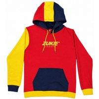 Zukie COLOUR BLOCK HOODIE in Red | Size: Small