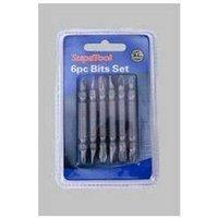 SupaTool Double Ended Drill Bit (Pack of 6) in Silver