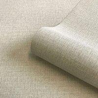 Belgravia Giorgio Plain Vinyl Textured Wallpaper in Natural