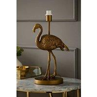 ValueLights Flo Flamingo Bird Brushed Bronze Table Lamp Base