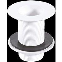 McAlpine W3 1.5" Backnut Sink Waste: 85mm White Plastic Flange x 3.5" Tail: