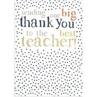 Rachel Ellen Thank You Teacher Card With Envelope