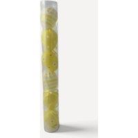 Giftware Trading Set of 6 Decorative Hanging Eggs White & Yellow, Assorted Patterns | Size: Small