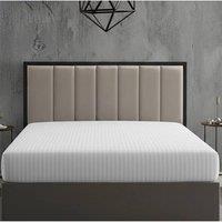 Homes-Linen 100% Cotton T250 Satin Stripe Fitted Sheet 30cm Deep in White | Size: King