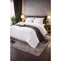 Homes-Linen 400 Thread Count 100% Egyptian Cotton Duvet Cover Set Hotel in White | Size: King