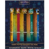 Harry Potter Hogwarts 5 Piece Erasable Gel Pens School Supplies Stationary Gift in Blue