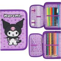 Hello Kitty Kuromi Pencil Case School Stationary in Purple