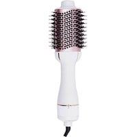 Alivio 4-in-1 Hot Air Brush Hair Styler, Blow Dryer Brush & Volumizer for Fast Drying, Straightening & Curling in White