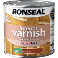 Ronseal 250ml Quick Dry Matt Interior Varnish in Brown
