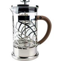 Cafe Ole Floral Cafetire Coffee Maker, 1000ml, Glass, Stainless Steel in Silver | Size: 1 Pack
