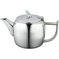 Cafe Ole Chatsworth Teapot, 990ml, 35oz, 3-4 Mugs, Stainless Steel in Silver | Size: 1 Pack
