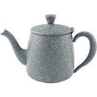 Cafe Ole Premium Teapot, 995ml, Grey Granite Stainless Steel Finish in Light Grey | Size: 1 Pack