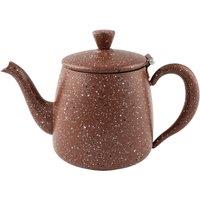 Cafe Ole Premium Teapot, 1360ml, Red Granite Stainless Steel Finish in Dark Red | Size: 1 Pack