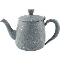 Cafe Ole Premium Teapot, 1360ml, Grey Granite Stainless Steel Finish in Light Grey | Size: 1 Pack