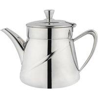 Cafe Ole Arabica Teapot, 1360ml 48oz, 7-8 Cup, Stainless Steel in Silver | Size: 1 Pack