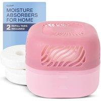 Clayr 500ml Refillable Interior Dehumidifier with Calcium Chloride Tab Pink