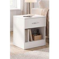 Home Discount Vida Designs Riano 1 Drawer Bedside Cabinet Table Storage in White