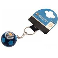 Manchester City FC Football Keyring in Blue
