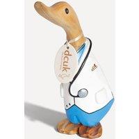 DCUK Natural wooden doctor ornament 18 cm, wood figure in Brown