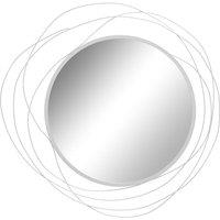 AKA Metal Wall Art 65cm Decorative Mirror, Silver