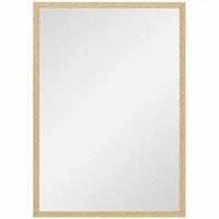 AKA 70 x 50 cm Wall-Mounted Mirror, Natural Wood