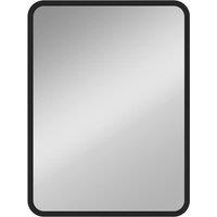 AKA Rectangular Wall Mirror, HD Glass, Black