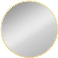 AKA 61 cm Round Decorative Wall Mirror, Gold Tone