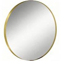 AKA 61 cm Round Wall Mirror, Aluminium Frame, Gold Tone
