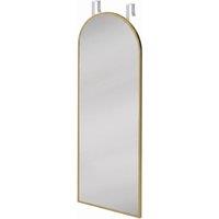 AKA 40 x 110 cm Full-Length Arched Mirror, Adjustable Hooks, Gold Tone