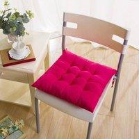 YnysTec Chair Seat Pad Cushions with Ties for Dining Kitchen Garden & Patio in Rose | Size: 40 cm x 40 cm