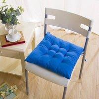 YnysTec Chair Seat Pad Cushions with Ties for Dining Kitchen Garden & Patio in Blue | Size: 40 cm x 40 cm