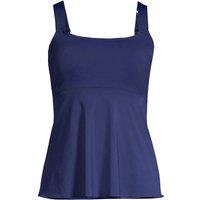 Lands' End Women's Long Flutter Tankini Top in Navy | Size: 8