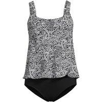 Lands' End Women's Smoothing Flutter Fauxkini Swimsuit | Size: 8