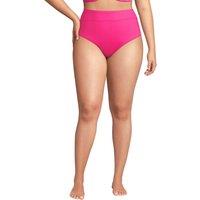 Lands' End Women's Plus High Leg Bikini Bottoms in Bright Pink | Size: 24-26