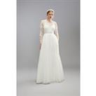 Premium Blossom Applique Full Skirted Wedding Dress