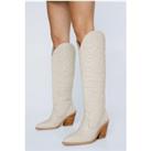 Premium Leather Knee High Cowboy Boots