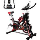 Spin Bike,Indoor Exercise Bike With Belt Drive with 8KG Heavy Flywheel,Comfortable Seat and LCD Moni