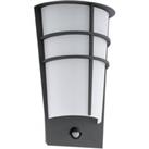 Breganzo 1 Metal And Plastic IP44 Integrated LED Outdoor Wall Light With Sensor