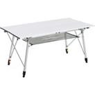 Portable Roll-up Aluminium Folding Picnic Table Outdoor BBQ Party
